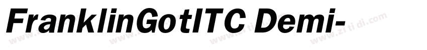 FranklinGotITC Demi字体转换